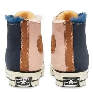 Unisex Shearling-Lined Suede Color-Split Chuck 70 Hi Converse Chuck  main image 2